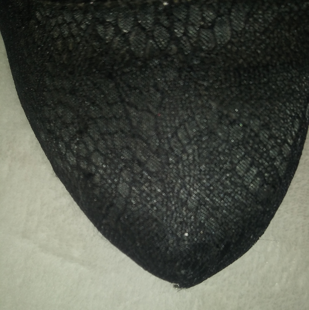 Black lace women's heels size 9 Maurices - Picture 4 of 4